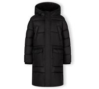 Minoti Boys Long Padded Coat With Hood And Snap Details Black Noir 3-4 Yrs Male