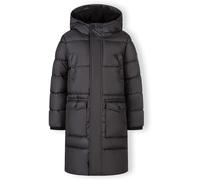 Minoti Boys Long Padded Coat With Hood And Snap Details Grey Charbon de bois 7-8 ans Male