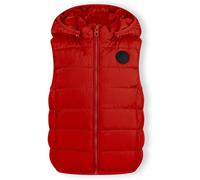 Minoti Boys Padded Gilet Detachable Hood Red Rouge 12-13 Yrs Male