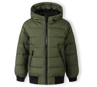 Minoti Boys Padded Jacket With Hood Zipped Pockets Khaki Kaki 8-9 Yrs Male