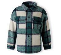 Minoti Boys Padded Shirt Jacket Wool Blend Green Vert 13-14 ans Male