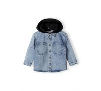 MINOTI Chemise bleu denim / noir, Taille 104-110