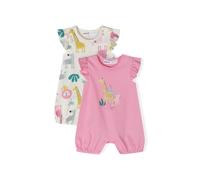 MINOTI Ensemble jaune clair / gris clair / violet / blanc cassé, Taille 86-92