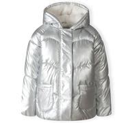 Minoti Girls Padded Jacket Metallic Silver Argent 2-3 ans Female