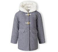 Minoti Girls Padded Jacket With Wool Blend Navy Marine 12-18 mois Female