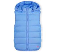 Minoti Girls Quilted Gilet With Full Zip And Detachable Hood Light Blue Bleu clair 2-3 Yrs Female