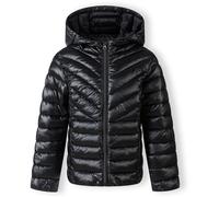 Minoti Girls Quilted Hooded Jacket Zip Fastening Black Noir 4-5 Yrs Female