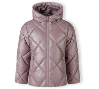 Minoti Girls Quilted Jacket With Hood And Zip Pockets Lilac Lilas 5-6 Yrs Female