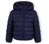 Minoti Girls Quilted Jacket With Zip Detachable Hood Navy Bleu foncé 2-3 ans Female
