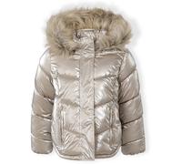 Minoti Girls Winter Jacket Metallic Finish Beige Sable 12-13 Yrs Female