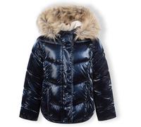 Minoti Girls Winter Jacket Metallic Finish Navy Bleu foncé 3-4 Yrs Female