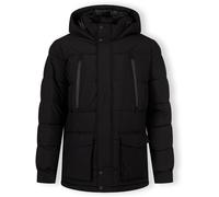 Minoti Men Long Parka With Fleece Lining Black Noir Grand Male