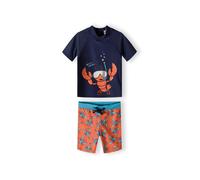 MINOTI Protection UV crème / bleu marine / bleu clair / orange clair, Taille 86-92