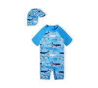 MINOTI Protection UV marine / bleu ciel / orange / blanc, Taille 122-128