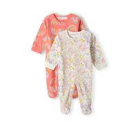 MINOTI Pyjama beige / bleu clair / orange / rose clair, Taille 50