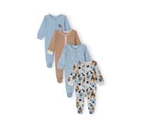 MINOTI Pyjama bleu clair / marron / blanc cassé, Taille 50