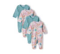 MINOTI Pyjama bleu cyan / orange / rose / blanc, Taille 74-80