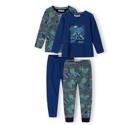 MINOTI Pyjama bleu foncé / vert, Taille 104-110