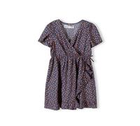 MINOTI Robe bleu foncé / orange / rouge / blanc, Taille 98-104