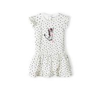 MINOTI Robe corail / noir / blanc, Taille 92-96