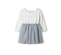 MINOTI Robe gris clair / argent / blanc, Taille 92-96