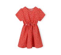 MINOTI Robe rouge / noir / blanc, Taille 110-116