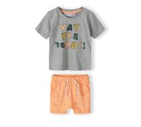 MINOTI Set gris / vert / abricot, Taille 62-68