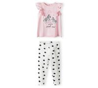 MINOTI Set rose / noir / blanc, Taille 62-68
