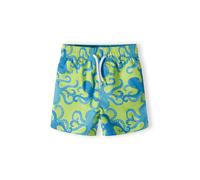 MINOTI Shorts de bain azur / kiwi / noir / blanc, Taille 122-128