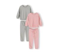 MINOTI Survêtement gris / rose, Taille 104-110