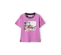 MINOTI T-Shirt beige clair / bleu ciel / orchidée / blanc, Taille 98-104