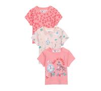 MINOTI T-Shirt bleu clair / corail / rose pastel / blanc, Taille 62-68