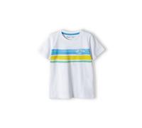 MINOTI T-Shirt bleu / jaune / blanc, Taille 104-110