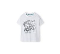 MINOTI T-Shirt gris clair / noir / blanc, Taille 104-110