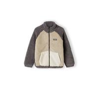 Minoti Boys Sherpa Fleece Jacket Contrast Pocket Brown Marron 13-14 ans Male