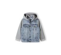 MINOTI Veste mi-saison bleu denim / gris chiné, Taille 98-104