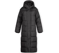 Minoti Women Long Padded Winter Coat With Hood And Zip Pockets Grey Charbon de bois 8 (XS) Female