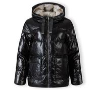 Minoti Women Quilted Short Hooded Jacket With Zip And Pockets Black Noir 10 (S) Female