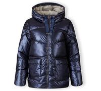 Minoti Women Quilted Short Hooded Jacket With Zip And Pockets Navy Bleu foncé 14 (L) Female