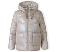 Minoti Women Quilted Short Jacket With Hood Zip Pockets Grey Pierre 14 (L) Female