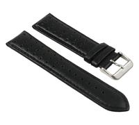 Minott Bracelet De Montre En Cuir Noir Perforé Respirant 25786S