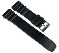 Minott Bracelet de Montre PU Bande Noir 22mm 20031S