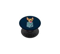Minpin dans la Poche Miniature Pinscher Min pin Chiot Chien Maman da PopSockets PopGrip Adhésif