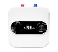 MINRS Chauffe-eau sous table 8 l - Chauffe-eau électrique de cuisine - Chauffe-eau électrique - Stockage - 1500 W - 220 V - Chauffe-eau instantané - 30-65 °C - Pour lavabo, cuisine, salle de bain