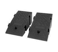 MINRS Lot de 2 rampes de levage en plastique, rampe automatique en plastique, rampes automatiques de charge lourde, cric, crics de levage, rampe de chargement, Noir