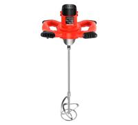 MINRS Mélangeur à mortier 1500 W - Mélangeur à béton - 6 vitesses - Mélangeur à main variable - Mélangeur électrique - Ergonomique - Pour le mélange de peinture, ciment, béton