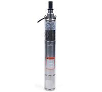 MINRS Pompe de puits profond, 240 V, 1100W, en acier inoxydable, débit max. 1600 l/h, pompe submersible max. Hauteur de refoulement 80 m Pompe tubulaire pour puits, arrosage des fermes, abreuvoir des