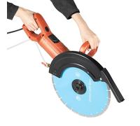 MINRS Scie à béton électrique 3000 W - Diamètre du disque : 350 mm - Diamètre du disque : 3800 tr/min - Pour matériaux tels que l'acier, le marbre, le granit, le ciment, le bois