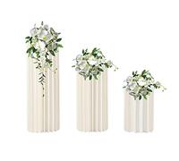 MINRS Vase en carton de mariage - Vases de mariage - Vases en carton avec trois plaques acryliques de qualité supérieure - Capacité de charge d'environ 50 kg - Table pliable en carton