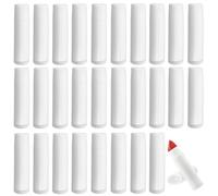 Minsily Lot de 100 tubes de rouge à lèvres vides en plastique - 5 ml - Réutilisables - Avec capuchon - Pour baume à lèvres fait maison - Blanc